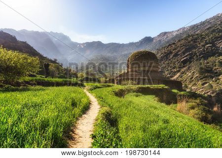 Ancient worship place of Buddhists in Swat Valley Pakistan