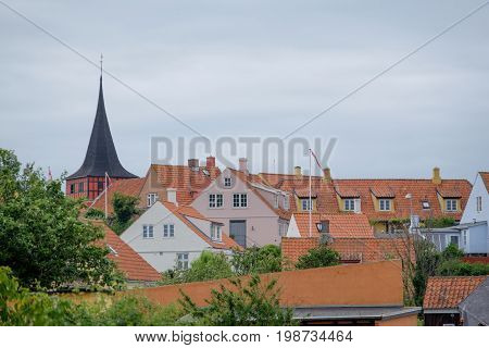 svaneke at the Island of Bornholm in denmark