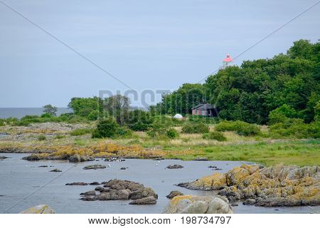 svaneke at the Island of Bornholm in denmark