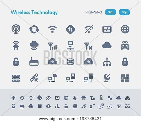 Wireless Technology - Ants Icons

A set of 28 professional, pixel-perfect vector icons designed on a 32x32 pixel grid and redesigned on a 16x16 pixel grid for very small sizes.