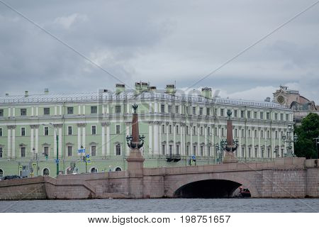 the City of saint Petersburg at the Baltic sea