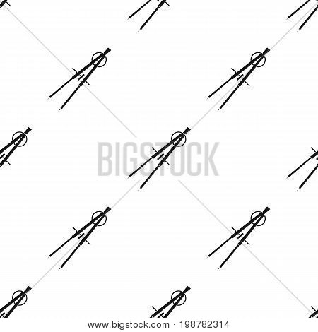 Dividers icon in black design isolated on white background. Architect symbol stock vector illustration.