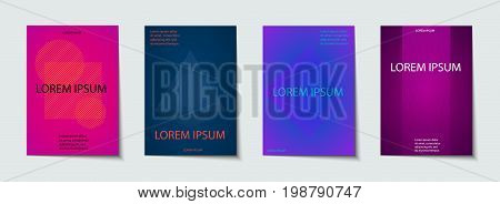 Covers Design Set. Abstract, Minimal, Geometric Pattern.