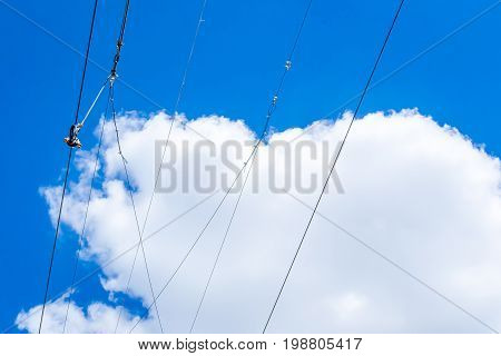 Equipment for safe trolling on a steel cable. Zipline.