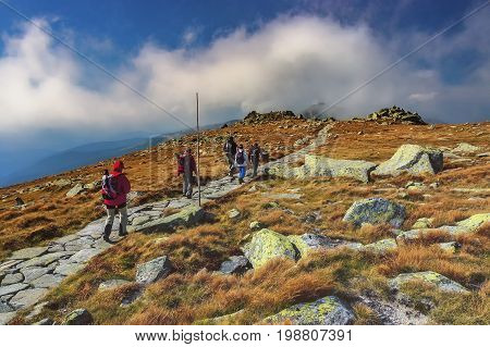 View of the mountain landscape of the Low Tatras-Slovakia
