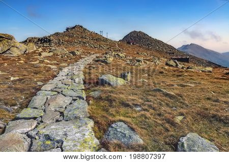 View of the mountain landscape of the Low Tatras-Slovakia