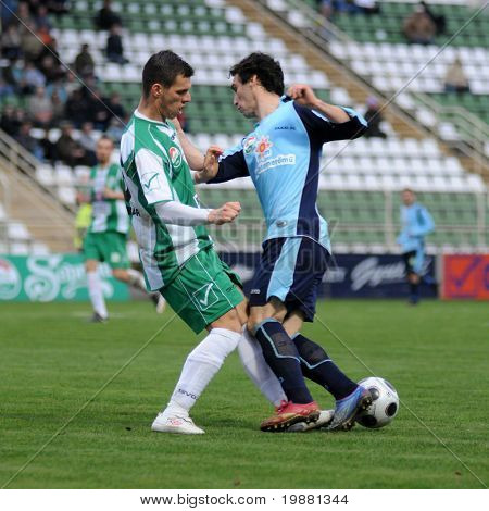 헝가리 내셔널 챔피언십 축구 g에 행동에 KAPOSVAR, 헝가리-3 월 27 일: Tamas Gruz (L)