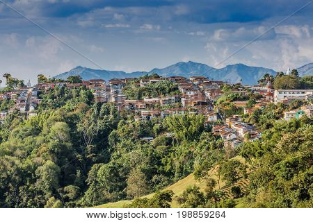 Salamina Cityscape Skyline  Caldas in Colombia South America
