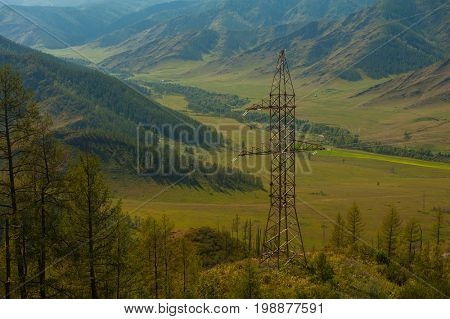 Mountain pass Chike-Taman in Altai, Siberia, Russia