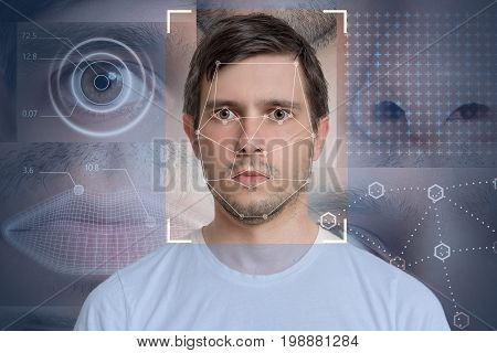 Face Detection And Recognition Of Man. Computer Vision And Machi