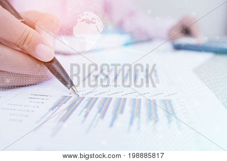 Businesswoman working from home via portable computer hipster girl freelancer writing on keyboard flare light