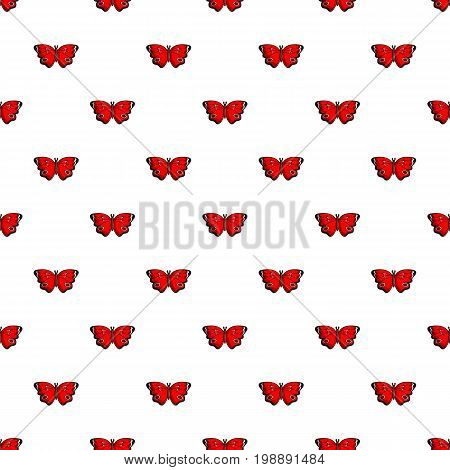 Sangaris butterfly pattern in cartoon style. Seamless pattern vector illustration