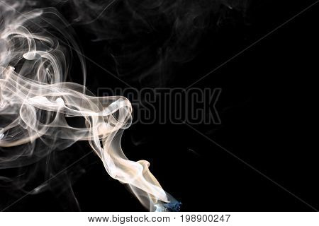 Smoke background / Smoke is a collection of airborne solid and liquid particulates and gases emitted when a material undergoes combustion or pyrolysis