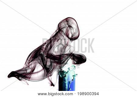 Smoke background / Smoke is a collection of airborne solid and liquid particulates and gases emitted when a material undergoes combustion or pyrolysis