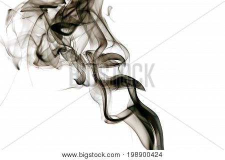 Smoke background / Smoke is a collection of airborne solid and liquid particulates and gases emitted when a material undergoes combustion or pyrolysis