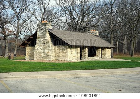 Groups may rent the historic Shorewood Grove Shelter, in  in the Hammel Woods Forest Preserve in Shorewood, Illinois, for picnics and other activities.