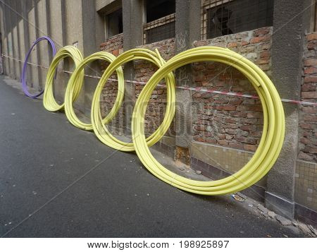 Reconstruction Of A Street With Instalation Of Pipes