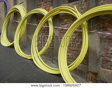 Reconstruction Of A Street With Instalation Of Pipes