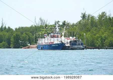 Tyfsjord Ii Ship At Lanta Ferry Port Near Lanta Island