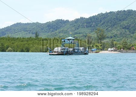 Lanta Ferry Boat Between Krabi And Lanta Island, Krabi.