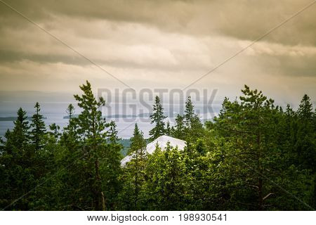 A Beautiful Panorama Of Lake And Forest From Koli National Park Peaks