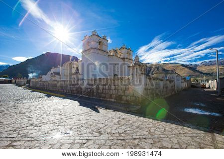 San Pedro de Alcantara Church in Cabanaconde, Peru