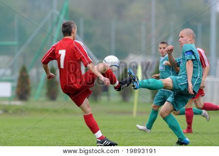 헝가리 내셔널 챔피언십 u 행동에 KAPOSVAR, 헝가리-10 월 16 일: Tamas Kertesz (L)