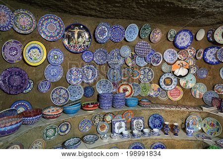 Turkish Ceramics In Souvenir Shop