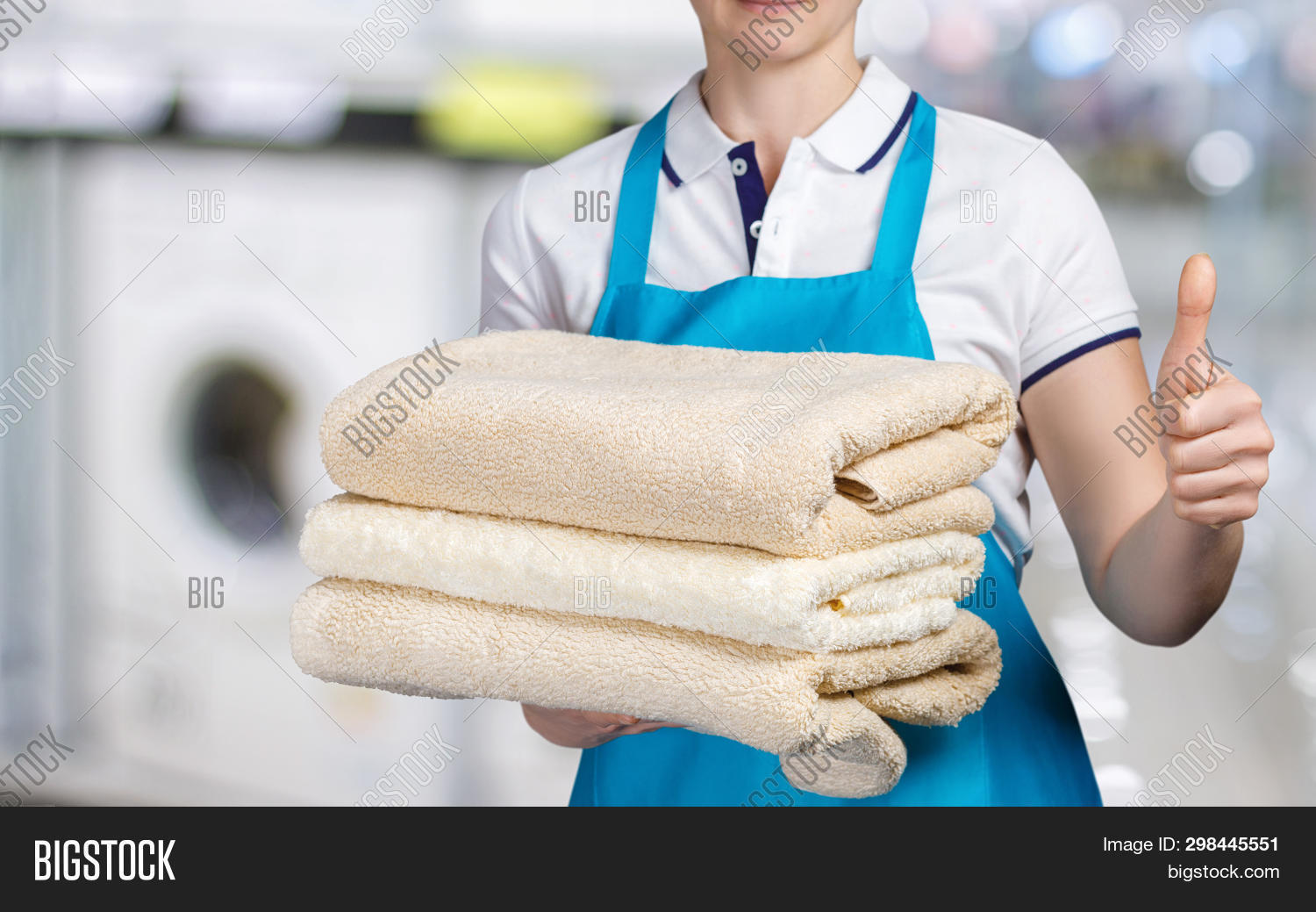 Closeup Laundry Worker Image & Photo (Free Trial) Bigstock