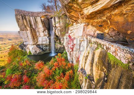 Lookout Mountain, Georgia, USA at High Falls during autumn. 