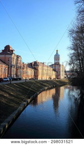 St. Petersburg, Russia April 17, 2019  Church  Alexander Nevsky Lavra