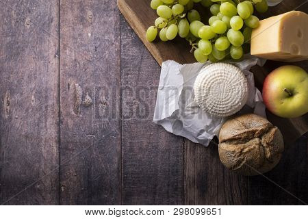 Shavuos, Dairy Products And Fruits. Traditional Jewish Holiday