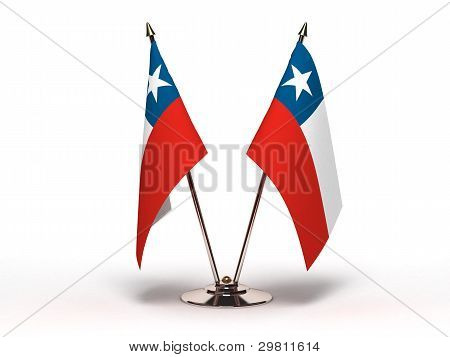Miniature Flag Chile (isoleret)