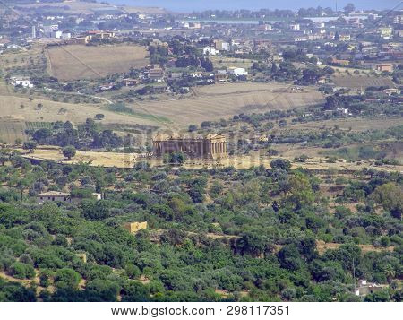 Scenery Around A City Named Agrigento Located In Sicily, Italy