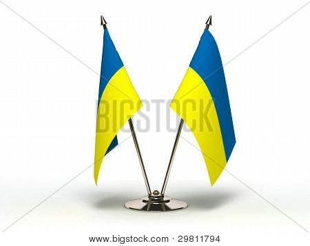 Miniature Flag for Ukraine (isoleret)