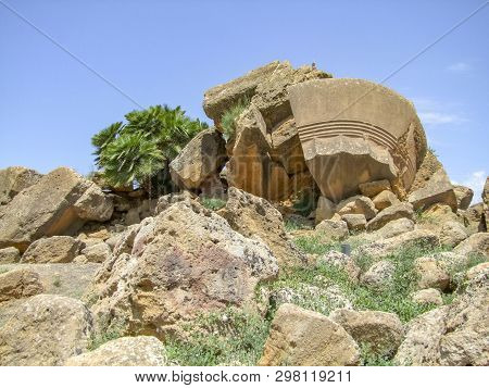 Scenery Around Valley Of The Temples Near A City Named Agrigento Located In Sicily, Italy