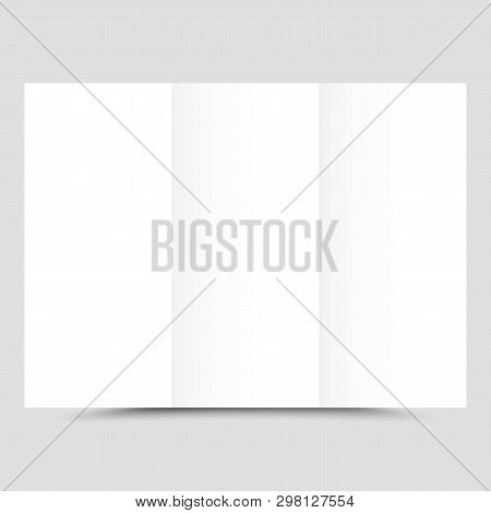 Modern Creative Template Three Business Brochure With A Blank Space For Your Design.