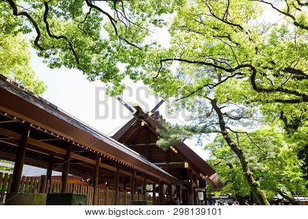 Nagoya, Japan - May 04, 2016: Atsuta-jingu., Atsuta Shrine In Nagoya, Japan., Public Place