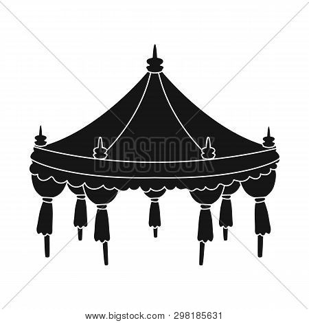 Vector Illustration Of Tent And Simple Symbol. Collection Of Tent And Event Vector Icon For Stock.