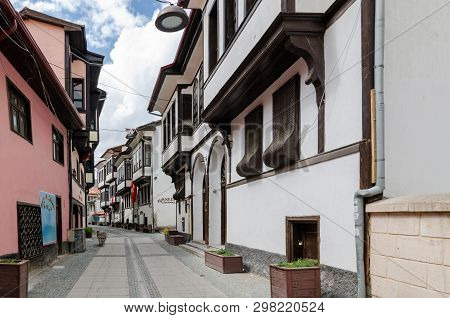 Kutahya/turkey, April 08,2019: 19th Century Kutahya Houses, Which Are The Examples Of Civil Architec
