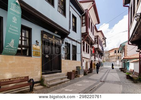Kutahya/turkey, April 08,2019: 19th Century Kutahya Houses, Which Are The Examples Of Civil Architec