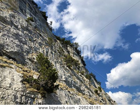 Füessler Cliff Or Füessler-felsen (fueessler-felsen Or Fuessler-felsen) On The Ebenalp Alpine Hill A