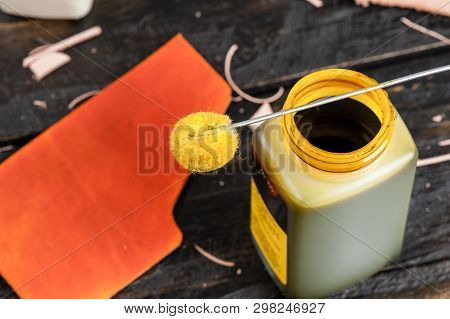 Dyeing The Leather