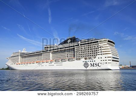 Velsen, The Netherlands - September 10th, 2016: Msc Splendida A Cruise Ship Owned And Operated By Ms