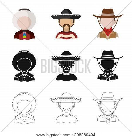 Vector Illustration Of Imitator And Resident Icon. Set Of Imitator And Culture Stock Vector Illustra