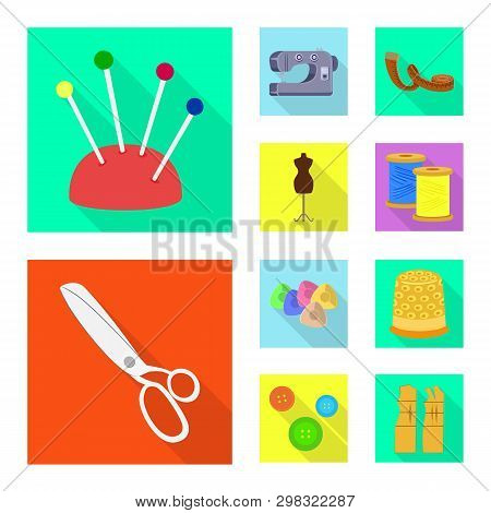 Vector Illustration Of Craft And Handcraft Symbol. Collection Of Craft And Industry Stock Symbol For