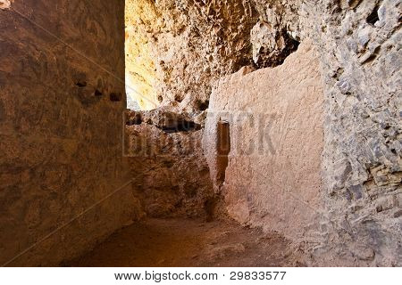 Innere des Salado Cliff dwelling