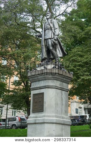 Vladivostok, Russia-september 12, 2018: Lazo Monument In The City Park.