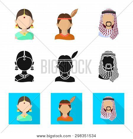 Isolated Object Of Imitator And Resident Logo. Collection Of Imitator And Culture Vector Icon For St