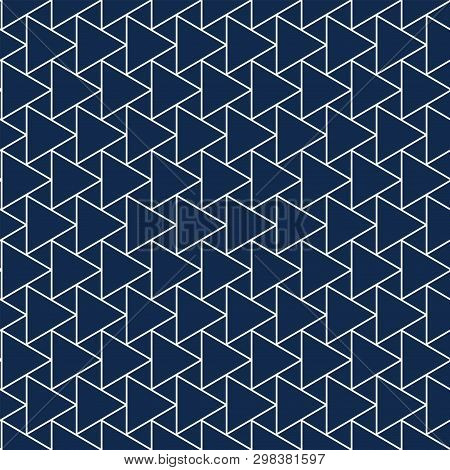 Vector Decorative Background - Simple Seamless Gepmetric Pattern